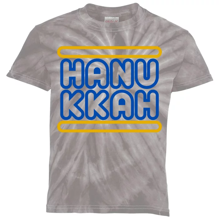 Happy Hanukkah Holiday Gift Kids Tie-Dye T-Shirt