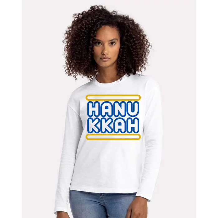 Happy Hanukkah Holiday Gift Womens Cotton Relaxed Long Sleeve T-Shirt