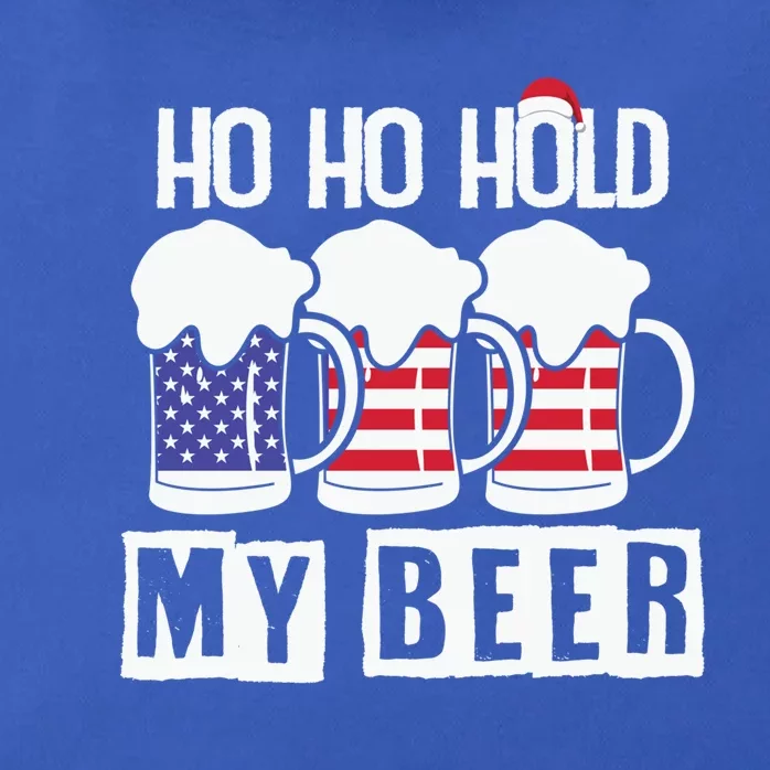 Ho Ho Hold My Beer Gift Zip Tote Bag