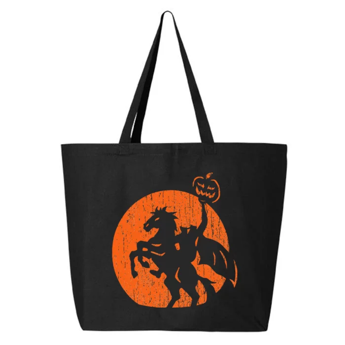 Halloween Headless Horseman Folklore Pumpkin JackOLantern 25L Jumbo Tote