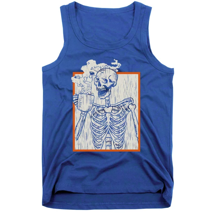 Happy Halloween Halloween Coffee Cute Skeleton Spooky Cute Gift Tank Top