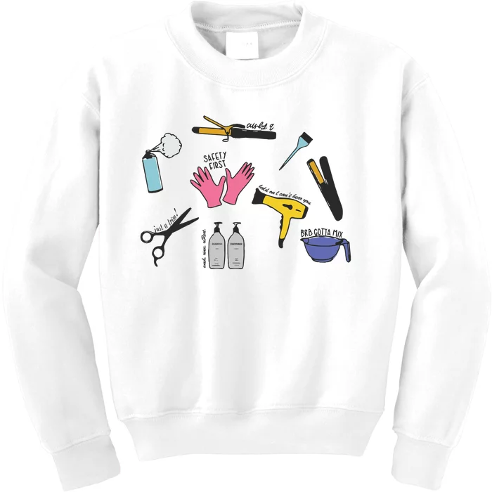 Hairdresser Hairstylist Kids Sweatshirt