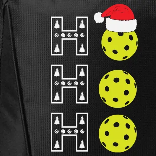 Ho Ho Ho Pickleball Christmas Santa Hat Holiday City Backpack