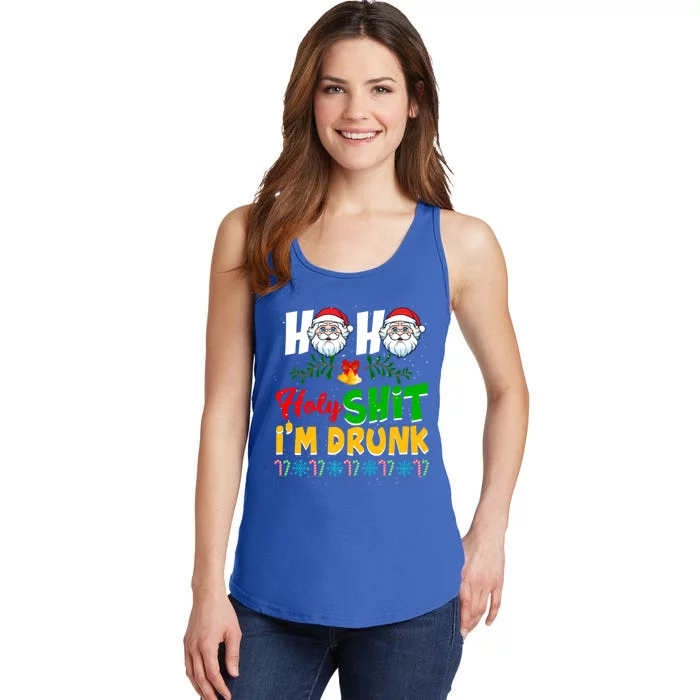 Ho Ho Holy Shit I'm Drunk Christmas Funny Xmas Ing Gift Ladies Essential Tank