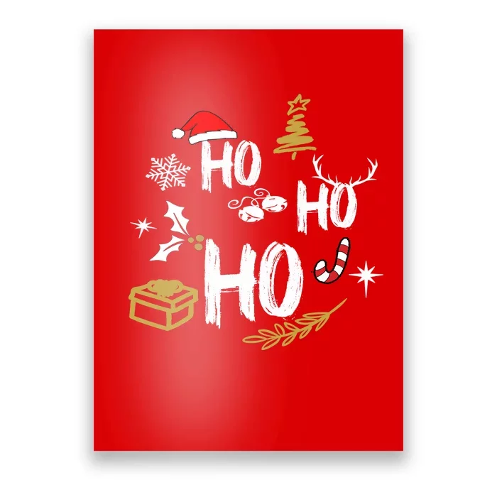 Ho Ho Ho Santa | Merry Christmas Poster