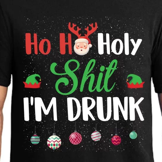 Ho Ho Holy Shit I'm Drunk Christmas Funny Xmas Ing Gift Pajama Set