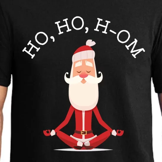 Ho Ho Hom Gift With Skinny Yoga Santa Pajama Set