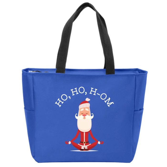 Ho Ho Hom Gift With Skinny Yoga Santa Zip Tote Bag