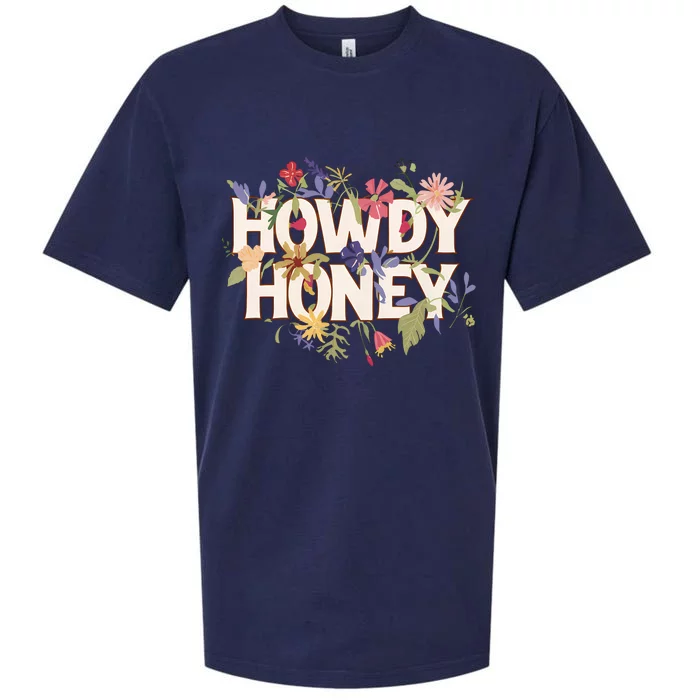 Howdy Honey Honeysuckle Plant Southern Western Country Desert Sueded Cloud Jersey T-Shirt