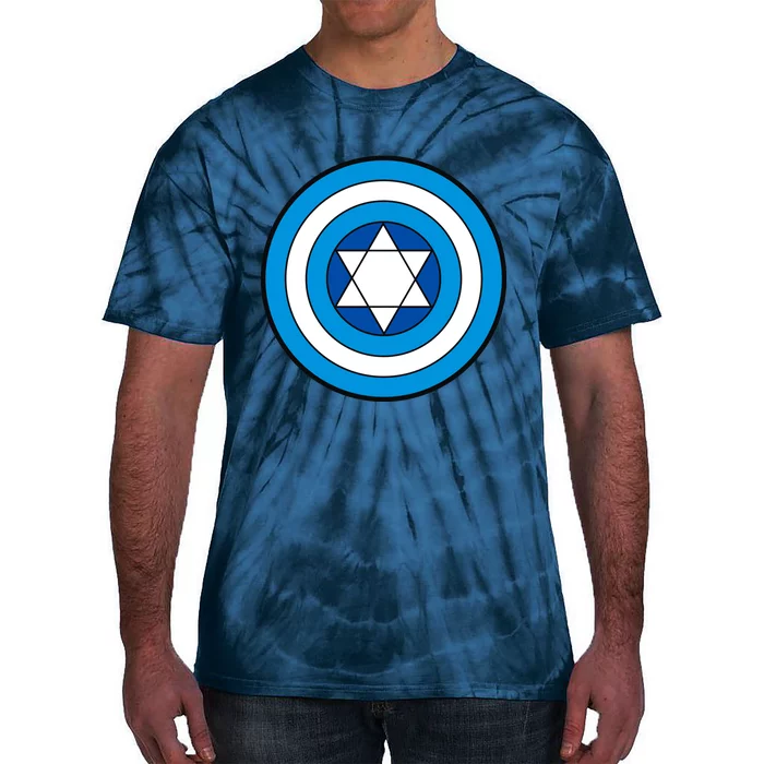 Hero Holidays Hanukkah Captain Shield Logo Tie-Dye T-Shirt