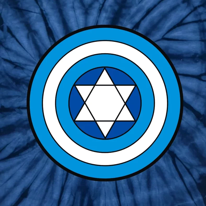 Hero Holidays Hanukkah Captain Shield Logo Tie-Dye T-Shirt