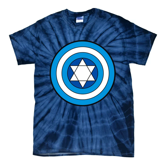 Hero Holidays Hanukkah Captain Shield Logo Tie-Dye T-Shirt