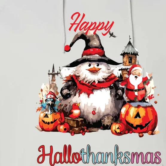 Happy Hallothanksmas Performance Fleece Hoodie