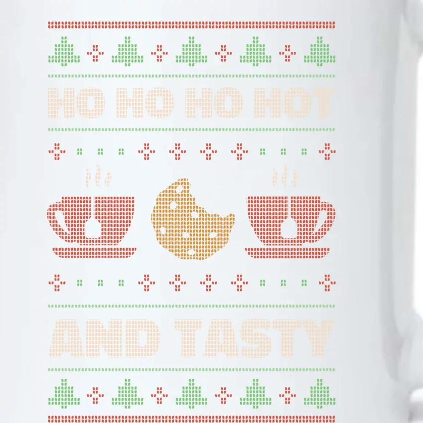 Ho Ho Ho Hot And Tasty Funny Christmas Cookie Ugly Sweater Gift Black Color Changing Mug