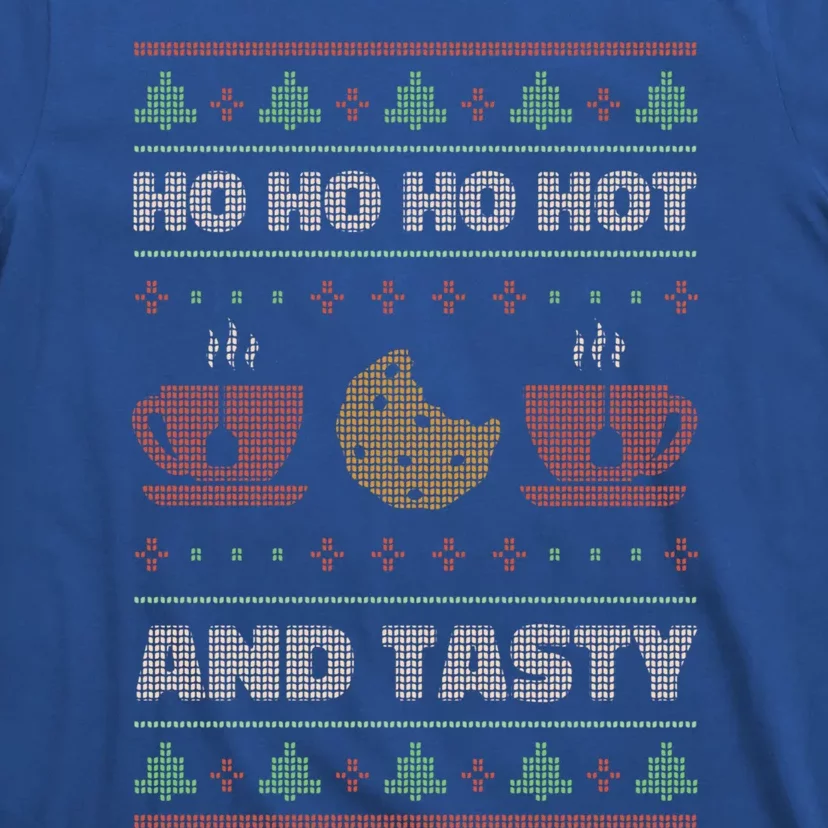 Ho Ho Ho Hot And Tasty Funny Christmas Cookie Ugly Sweater Gift T-Shirt