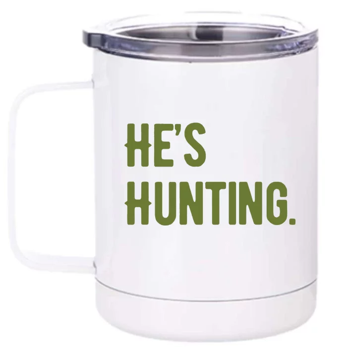 HeS Hunting Front & Back 12oz Stainless Steel Tumbler Cup