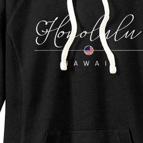 Honolulu Hawaii HI On Honolulu Women's Fleece Hoodie