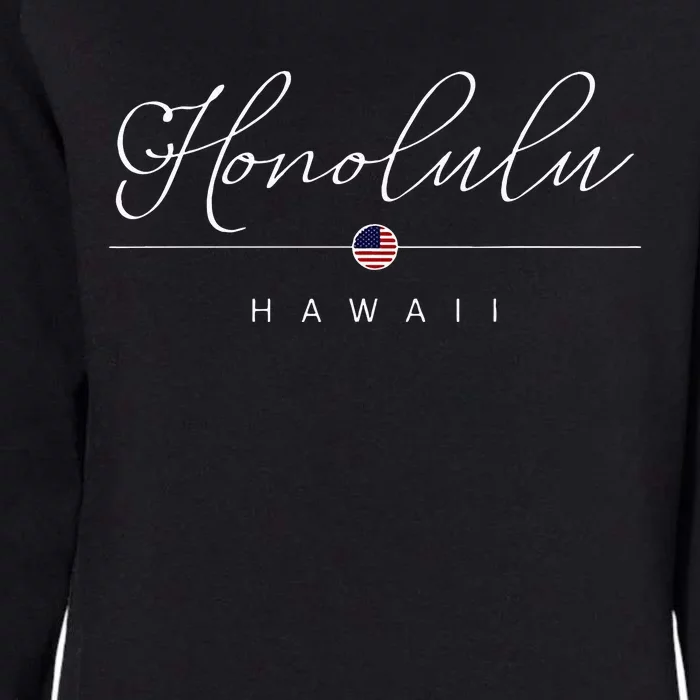 Honolulu Hawaii HI On Honolulu Womens California Wash Sweatshirt