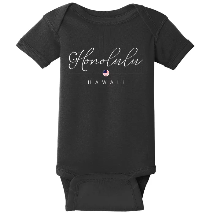 Honolulu Hawaii HI On Honolulu Baby Bodysuit