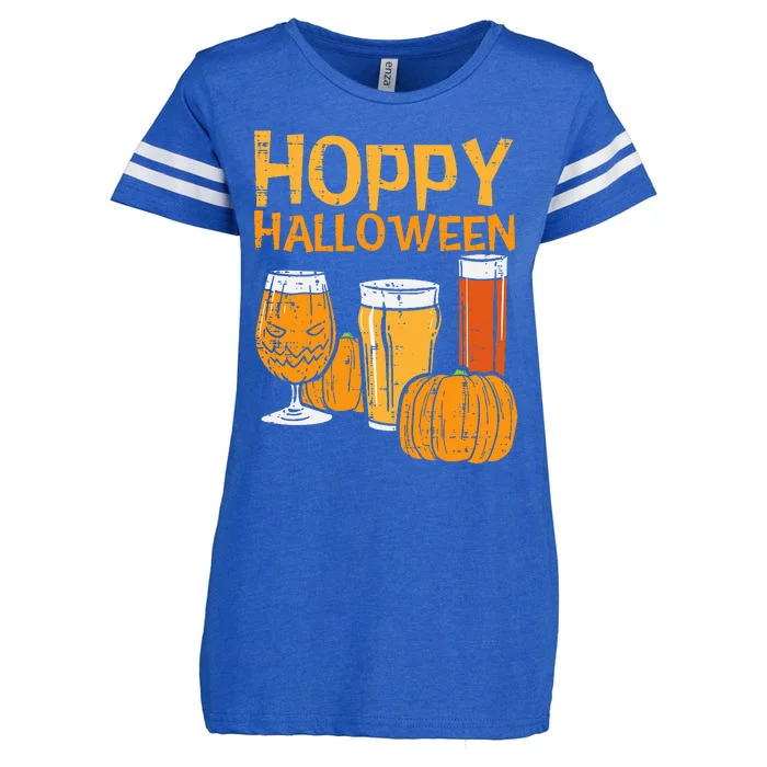 Hoppy Halloween Hilarious BeerThemed Gifts for Dads Grandpas and Uncles Enza Ladies Jersey Football T-Shirt