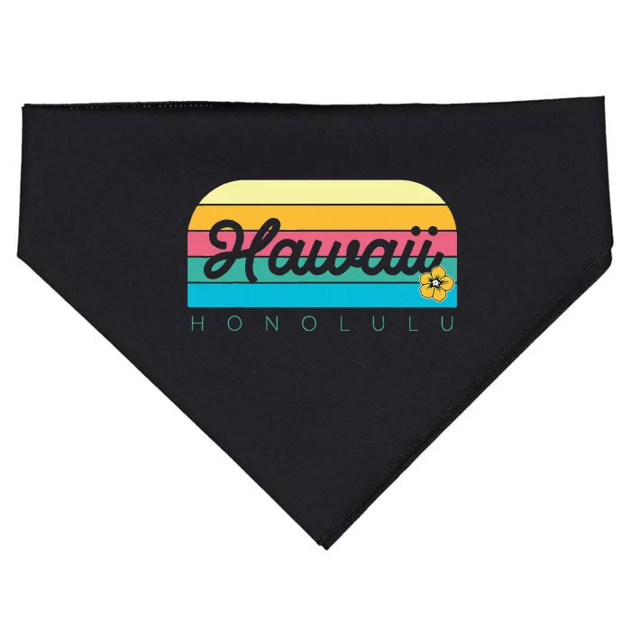 Honolulu Hawaii USA-Made Doggie Bandana