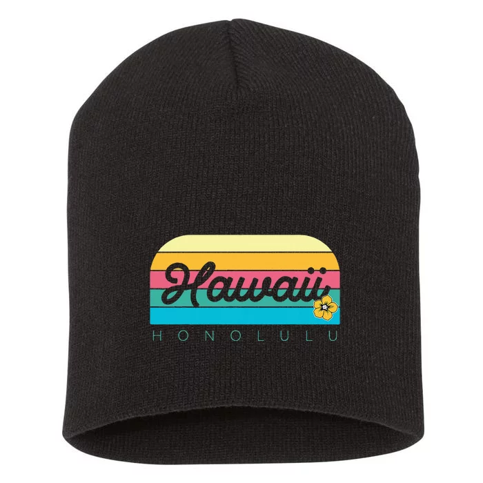 Honolulu Hawaii Short Acrylic Beanie