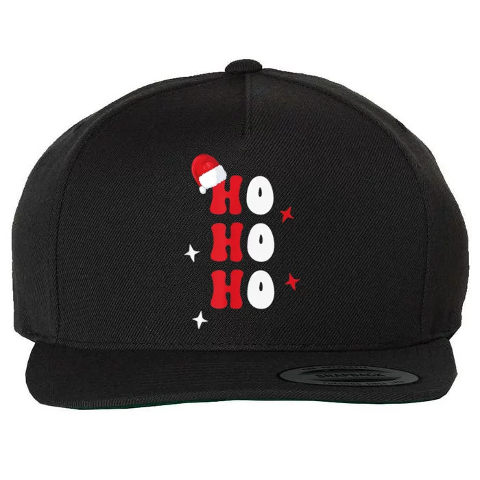 Ho Ho Ho Holiday Apparel, Hohoho Christmas Holiday Outfit Wool Snapback Cap