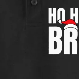 Ho Ho Ho Bruh Funny Christmas Holiday Teen Gift Santa Hat Dry Zone Grid Performance Polo