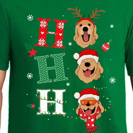 Ho Ho Ho Retrievers Golden Xmas Outfit Christmas Costume Pajama Set