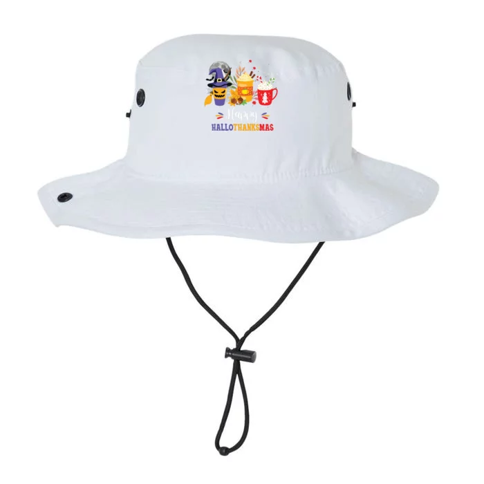 Halloween Happy Hallothanksmas Coffee Latte Thanksgiving Legacy Cool Fit Booney Bucket Hat