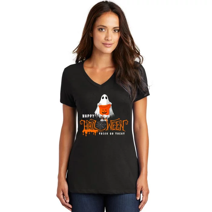 Halloween Happy Halloween Women's V-Neck T-Shirt