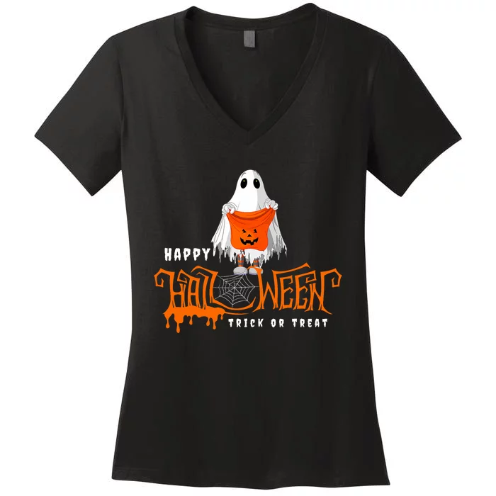 Halloween Happy Halloween Women's V-Neck T-Shirt