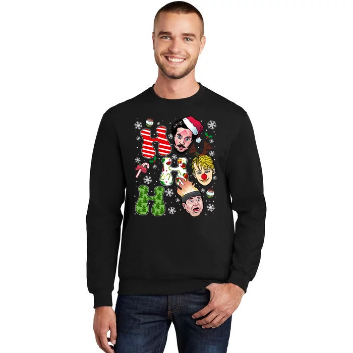 Ho Ho Ho Home Alone Movie Kevin And Wet Bandits Christmas Xmas Holiday Tall Sweatshirt