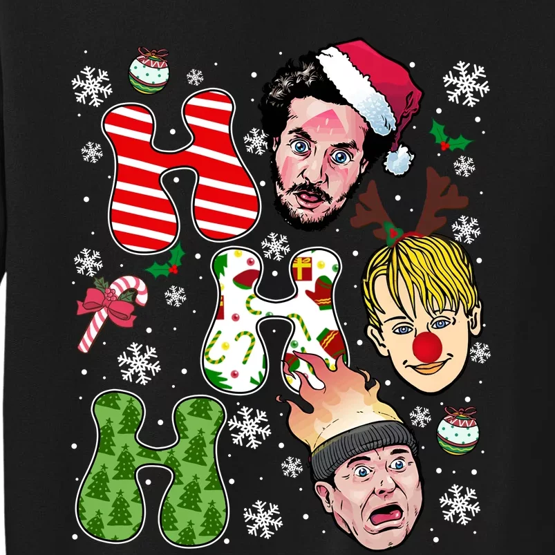 Ho Ho Ho Home Alone Movie Kevin And Wet Bandits Christmas Xmas Holiday Tall Sweatshirt