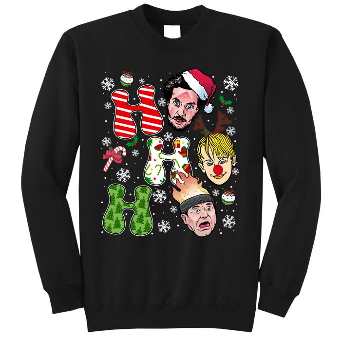 Ho Ho Ho Home Alone Movie Kevin And Wet Bandits Christmas Xmas Holiday Tall Sweatshirt