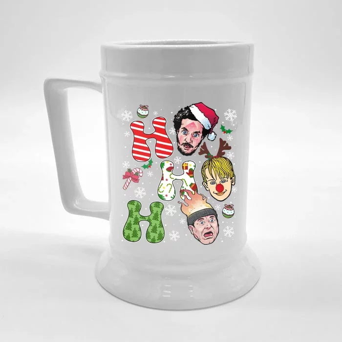 Ho Ho Ho Home Alone Movie Kevin And Wet Bandits Christmas Xmas Holiday Front & Back Beer Stein