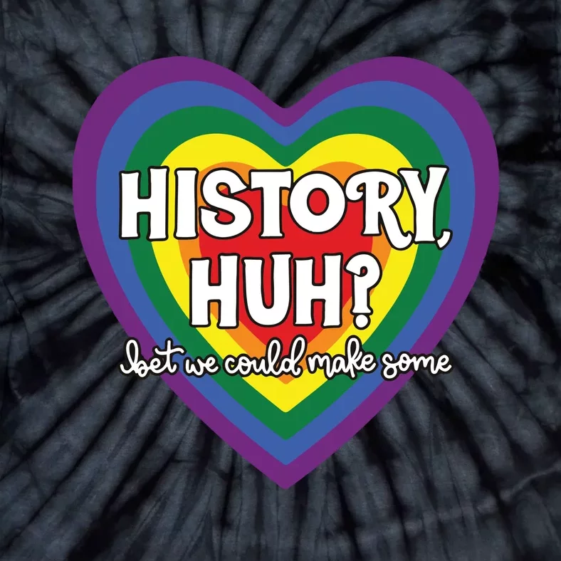 Heart History Huh Red White And Blue Tie-Dye T-Shirt