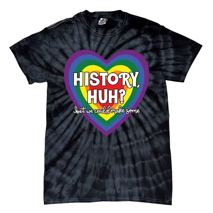 Heart History Huh Red White And Blue Tie-Dye T-Shirt