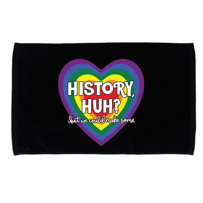 Heart History Huh Red White And Blue Microfiber Hand Towel