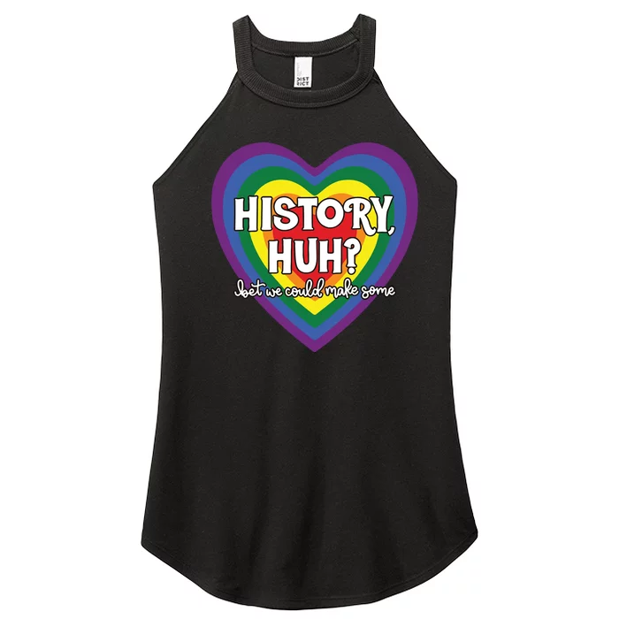 Heart History Huh Red White And Blue Women’s Perfect Tri Rocker Tank