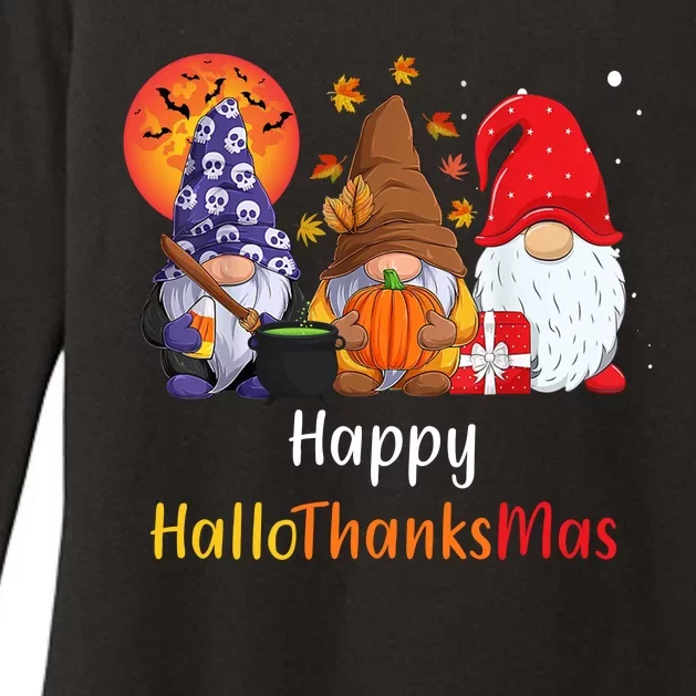 Happy Hallothanksmas Holiday Gnomes Womens CVC Long Sleeve Shirt