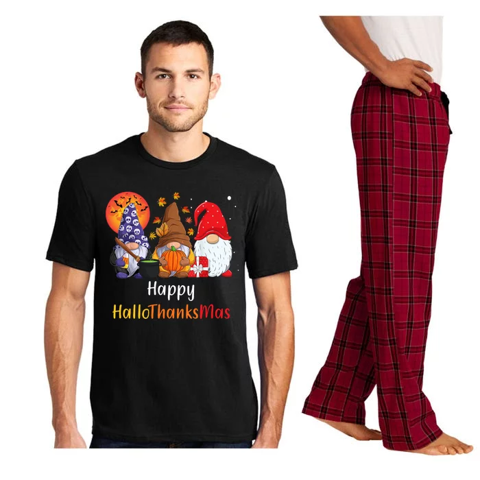 Happy Hallothanksmas Holiday Gnomes Pajama Set