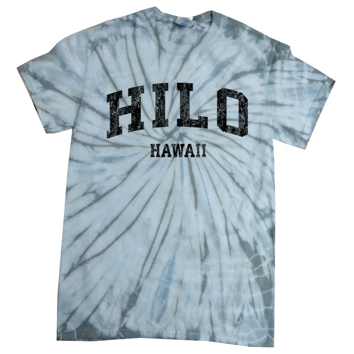 Hilo Hawaii Hi Vintage Established Varsity Sports Design Tie-Dye T-Shirt