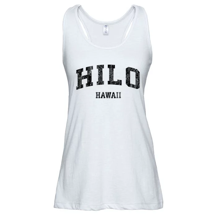 Hilo Hawaii Hi Vintage Established Varsity Sports Design Ladies Essential Flowy Tank