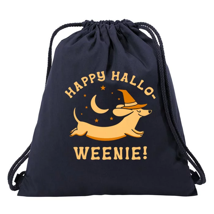 Happy Halloweenie Halloween Funny Gift Drawstring Bag