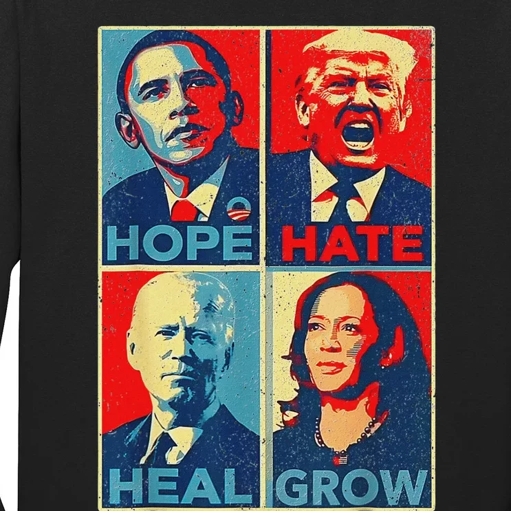 Hope Hate Heal Grow Hope Hate Heal Rise Long Sleeve Shirt