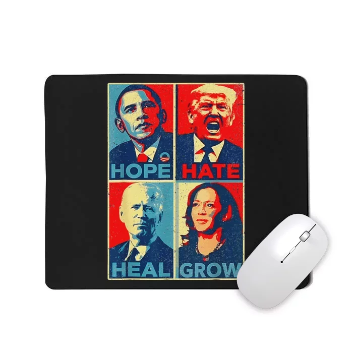 Hope Hate Heal Grow Hope Hate Heal Rise Mousepad