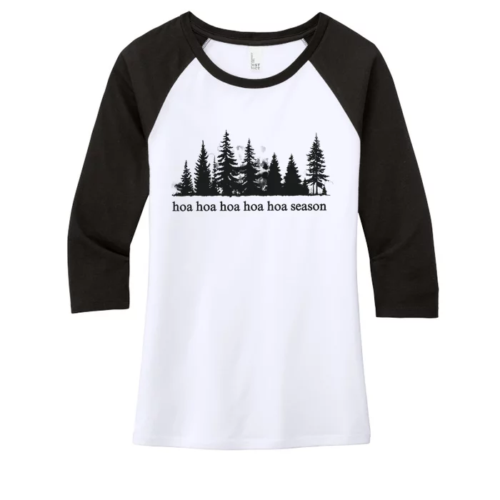 Hoa Hoa Hoa Hoa Hoa Season Twilight Inspired Women's Tri-Blend 3/4-Sleeve Raglan Shirt