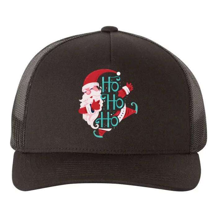 Ho Ho Ho Dabbing Santa Yupoong Adult 5-Panel Trucker Hat