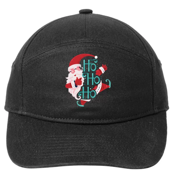 Ho Ho Ho Dabbing Santa 7-Panel Snapback Hat